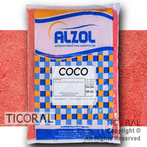 COCO RALLADO ROJO X 1/2 KG ALZOL x 1
